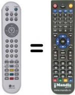 Télécommande équivalente LG 23LC1R-ZB