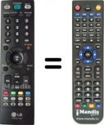 Télécommande équivalente LG M237WD