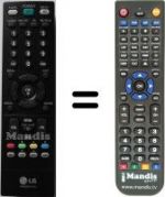 Télécommande équivalente LG M2362D-PZL