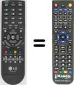 Télécommande équivalente LG 22LS4R