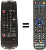 Télécommande équivalente Funai 17A-211