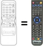 Télécommande équivalente Funai 21A-204