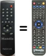 Télécommande équivalente Nokia RCN641