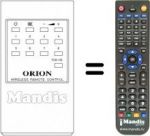 Télécommande équivalente Orion 1810-0381