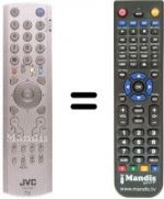 Télécommande équivalente JVC PD42B50BU