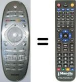 Télécommande équivalente Philips 37PFL9606H / 12