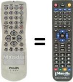 Télécommande équivalente Philips VR570 / 39