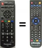Télécommande équivalente N2QAYB000823