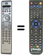 Télécommande équivalente Philips 313923807921