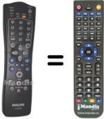 Télécommande équivalente Philips 21PV688 / 39