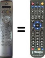 Télécommande équivalente Philips 30PF9975 / 12