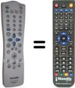Télécommande équivalente Philips VR620
