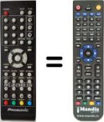Télécommande équivalente Denver TFD2620