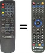 Télécommande équivalente Daewoo DVS20FBT
