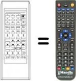 Télécommande équivalente RC1053E
