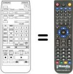 Télécommande équivalente RC1073E