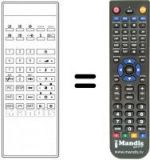 Télécommande équivalente RC-F703