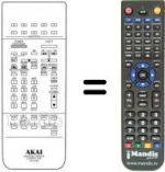 Télécommande équivalente RC-V74A