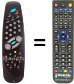 Télécommande équivalente RC1010