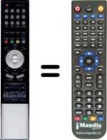 Télécommande équivalente RC102