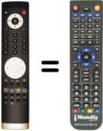 Télécommande équivalente RC1063