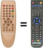 Télécommande équivalente RC1153611 / 00