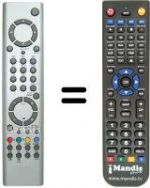 Télécommande équivalente RC1602