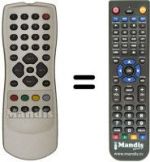 Télécommande équivalente RC2000LE