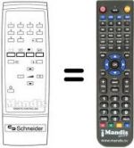 Télécommande équivalente RC204
