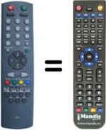 Télécommande équivalente RC2040