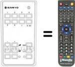 Télécommande équivalente Hitachi RC222