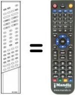 Télécommande équivalente RC3002