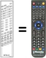 Télécommande équivalente RC3010