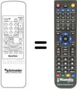 Télécommande équivalente RC305