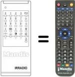 Télécommande équivalente RC650