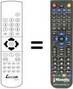 Télécommande équivalente RCF601