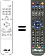 Télécommande équivalente Akai TV2021T