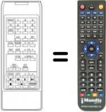 Télécommande équivalente RC1067E