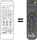 Télécommande équivalente RC44