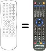 Télécommande équivalente RC112-P9 / BG
