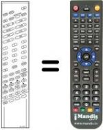 Télécommande équivalente RC3010