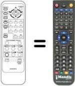 Télécommande équivalente RC6X03FE