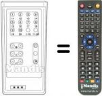 Télécommande équivalente RCIV20FACH