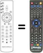 Télécommande équivalente SCHNEIDER TV100