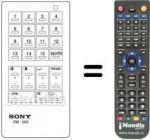 Télécommande équivalente Sony KV-2204ET