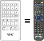 Télécommande équivalente Sony KV-1614