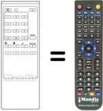 Télécommande équivalente Sony KV-2072ME5