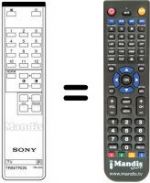 Télécommande équivalente Sony RM-656