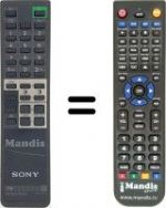 Télécommande équivalente Sony RM658