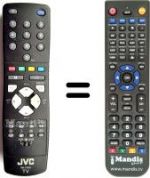 Télécommande équivalente JVC RM-C1502B-2C